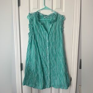 Green gingham crown and ivy dress size large